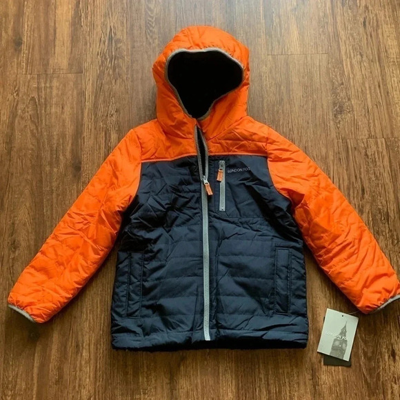 LONDON FOG Kids Reversible Jacket Size Large NWT - Picture 3 of 11